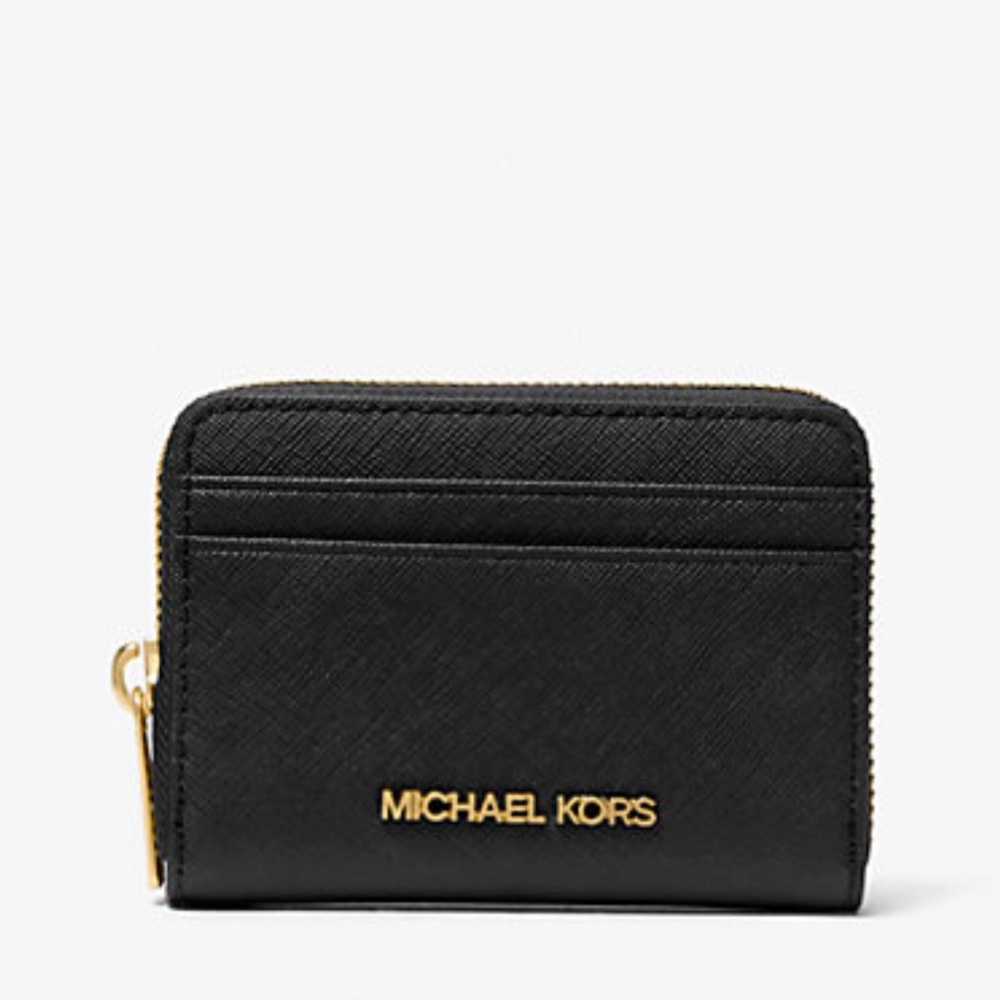Michael Kors Jet Set Travel Md Saffiano Leather Zip Around Wallet
Card Case Coin - Picture 1 of 16